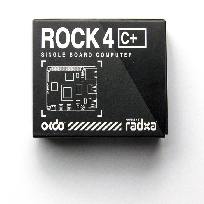 OKdo ROCK 4 Model C+ 4GB Single Board Computer Rockchip RK3399-T Arm Cortex-A72 + Cortex-A53