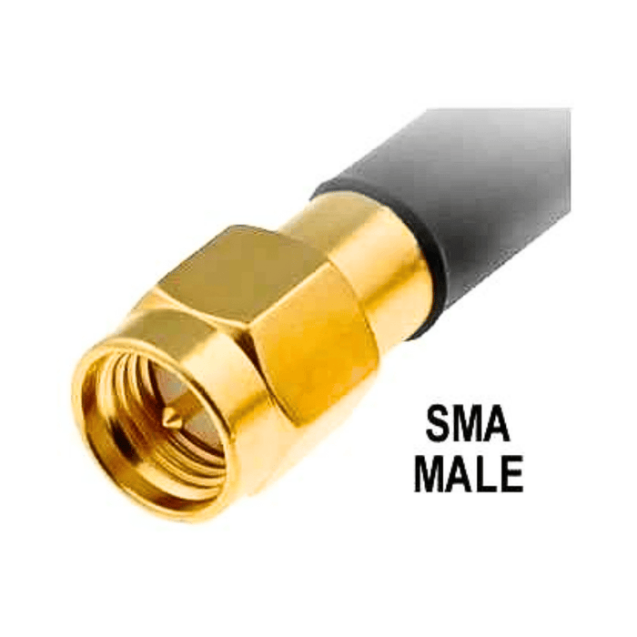 4G/3G/2G Whip Antenna, 9db, 10m Cable,RG58, SMA/Male - LynxPi