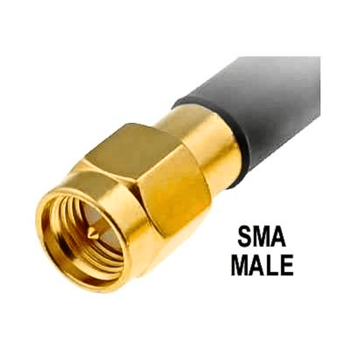 4G/3G/2G Whip Antenna, 9db, 3m and RG58 Cable, SMA/Male - LynxPi