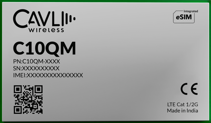 Cavli Wireless C10QM - NA - 22GNN LTE CAT 1/2G Module (2Gb RAM + 2Gb NAND) - LynxPi