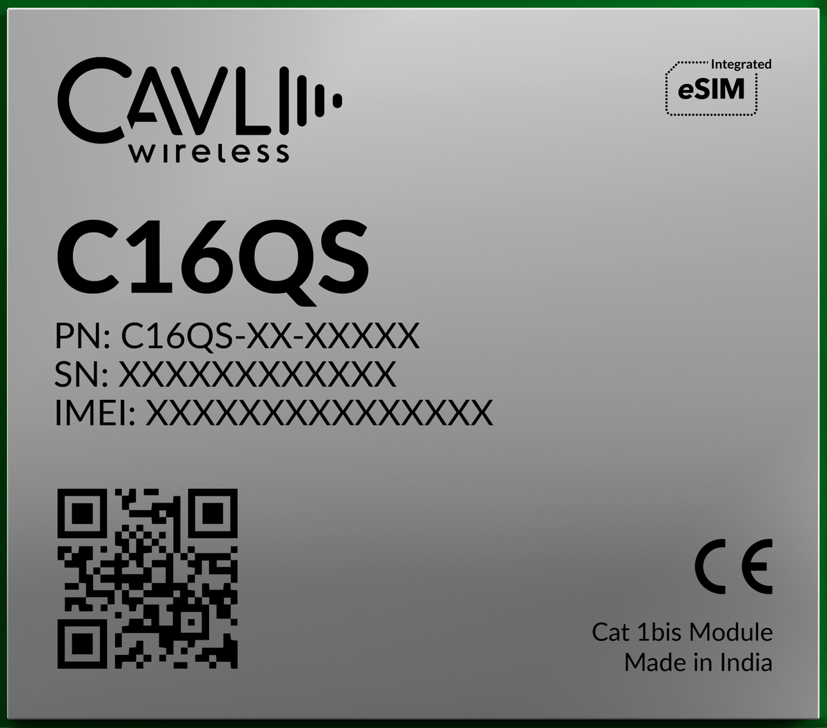 Cavli Wireless C16QS-AN-GNAN LTE CAT 1 module with integrated GNSS — LynxPi