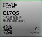 Cavli Wireless C17QS - WW - GNAN LTE CAT 1 module - LynxPi
