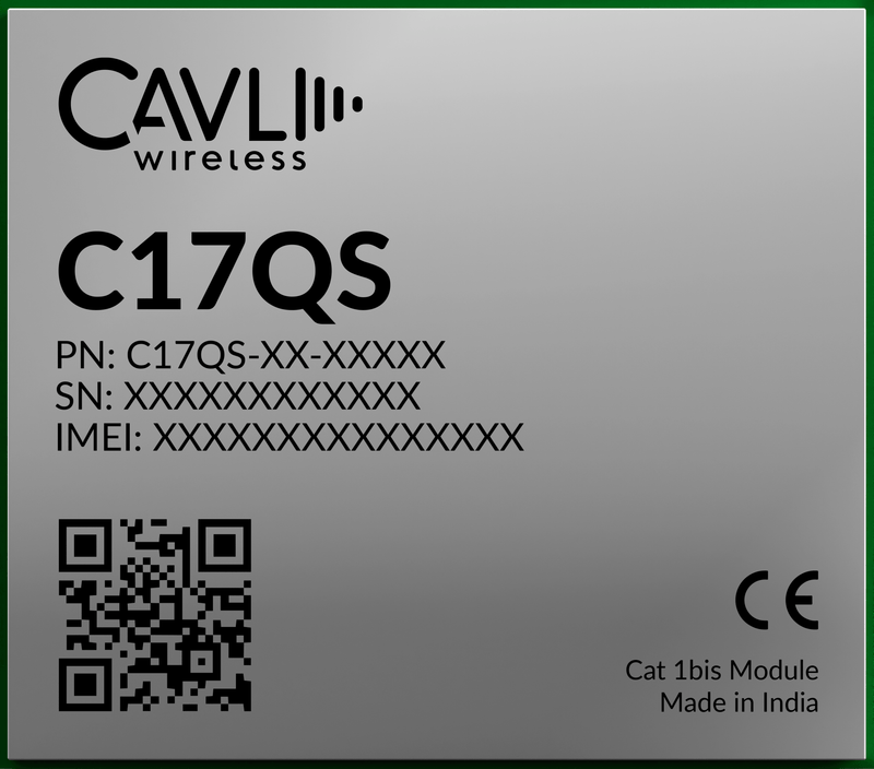 Cavli Wireless C17QS - WW - GNAN LTE CAT 1 module - LynxPi