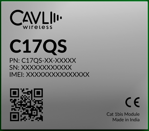 Cavli Wireless C17QS - WW - GNAN LTE CAT 1 module - LynxPi