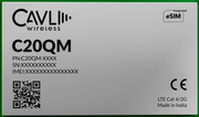 Cavli Wireless C20QM - EAJ - 24GNN LTE CAT 4/2G Module (2Gb RAM + 4Gb NAND) - LynxPi