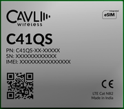 Cavli Wireless C41QS - GNN NB - IoT Module with integrated GPS - LynxPi