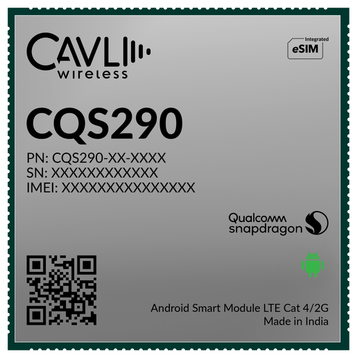Cavli Wireless CQS290 - WW - 232GNAN CQS290 smart module - 2GB RAM, 32GB memory without Hubble - WorldWide - LynxPi
