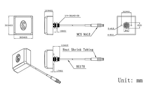 GPS Active Antenna - LynxPi