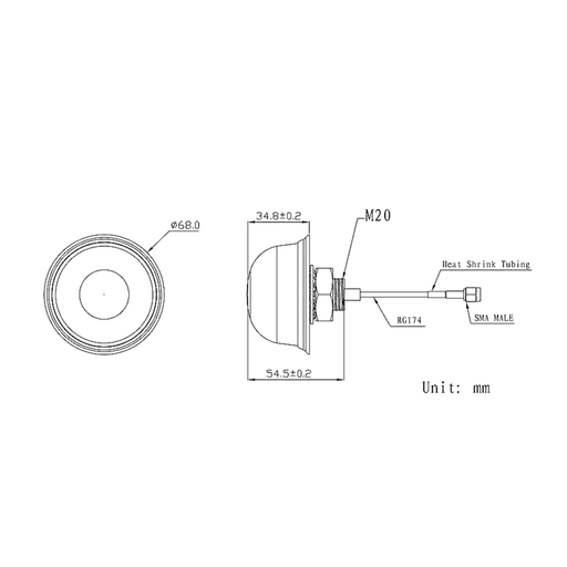 GPS&GLONASS Active Antenna - LynxPi