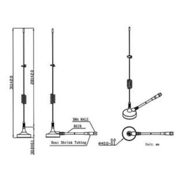LTE - G - 024 4G Antenna - LynxPi