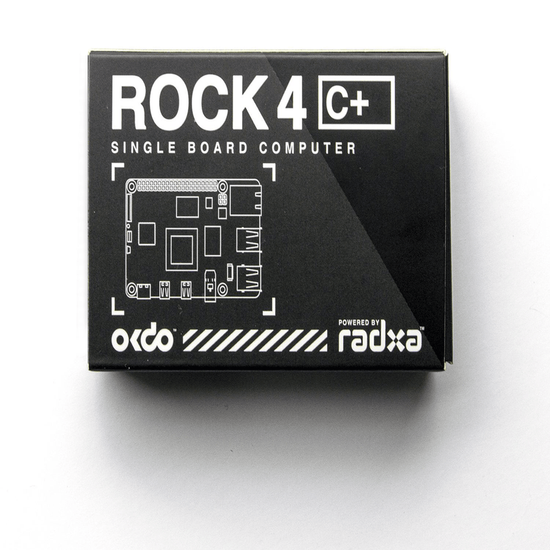 OKdo ROCK 4 Model C+ 4GB Single Board Computer Rockchip RK3399 - T Arm Cortex - A72 + Cortex - A53 - LynxPi