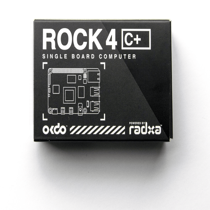 OKdo ROCK 4 Model C+ 4GB Single Board Computer Rockchip RK3399 - T Arm Cortex - A72 + Cortex - A53 - LynxPi