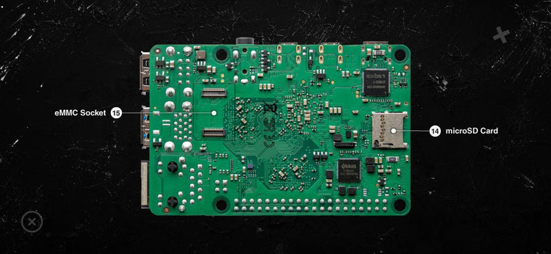 OKdo ROCK 4 Model C+ 4GB Single Board Computer Rockchip RK3399 - T Arm Cortex - A72 + Cortex - A53 - LynxPi