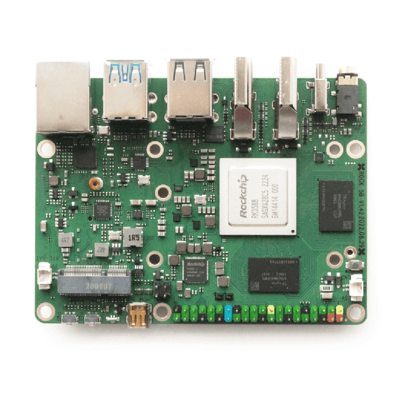 OKdo ROCK 5 Model B 16GB Single Board Computer Rockchip RK3588 Arm Cortex - A76 + Cortex - A55 - LynxPi