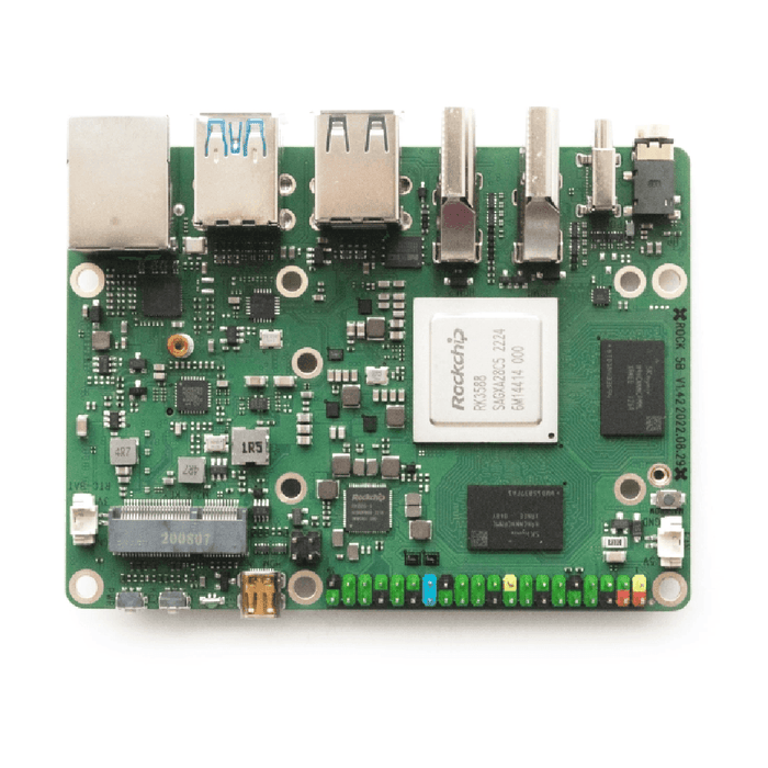 OKdo ROCK 5 Model B 16GB Single Board Computer Rockchip RK3588 Arm Cortex - A76 + Cortex - A55 - LynxPi