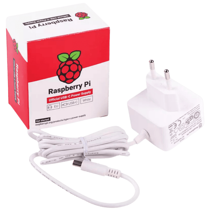 Raspberry Pi 4 Power Supply 5.1V 3A White (Licensed) (EU) - LynxPi
