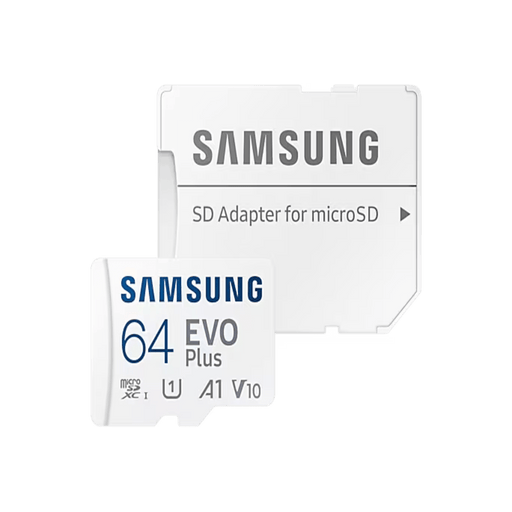 Samsung EVO Plus microSD Card 64 GB, White - LynxPi