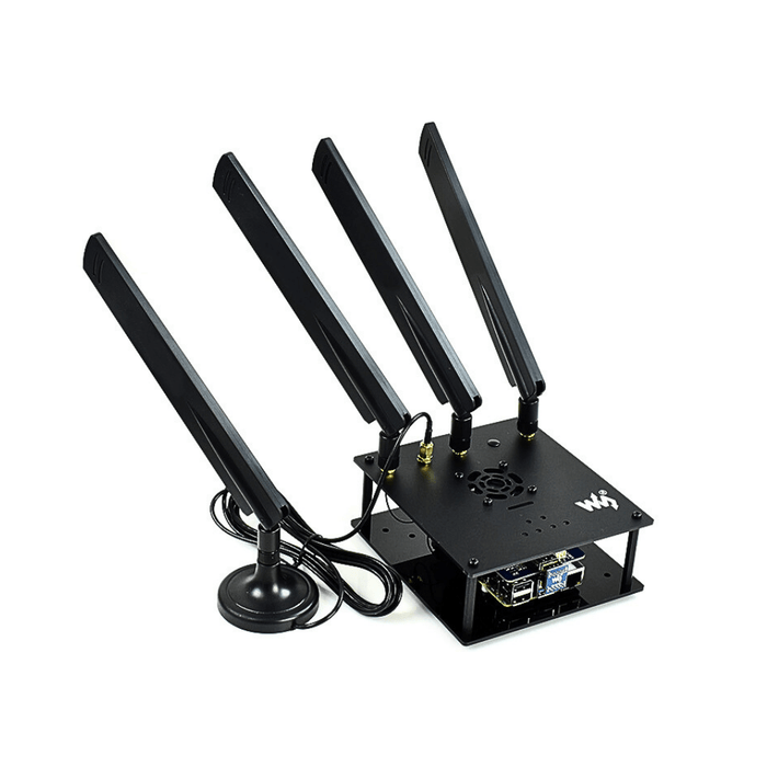 WAVESHARE5G High Gain Omni Antenna, 5G/4G/3G/GNSS Compatible, SMA To IPEX - 4 Con - LynxPi